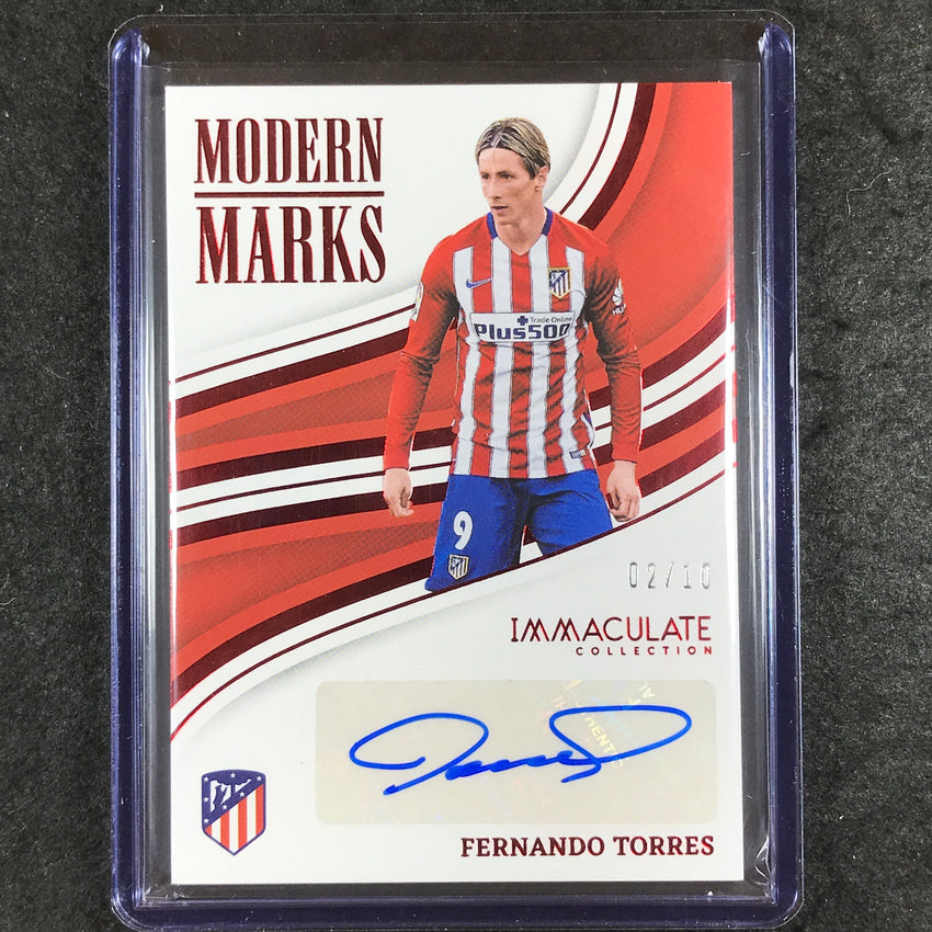 2023-24 Immaculate Soccer FERNANDO TORRES Modern Marks Auto Ruby Red 2/10
