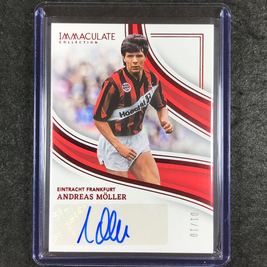 2023-24 Immaculate Soccer ANDREAS MOLLER Numbers Auto Ruby Red 1/10