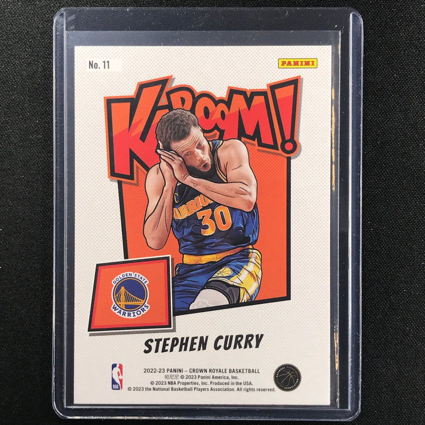 2022-23 Crown Royale Stephen Curry Kaboom Silver Ssp No 11