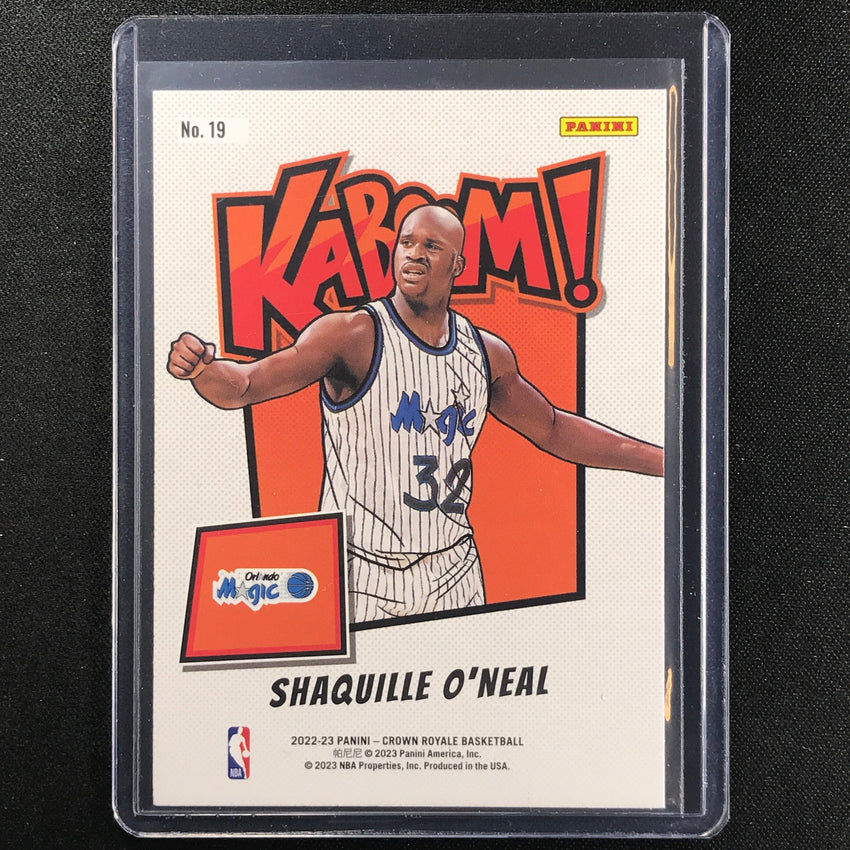 2022-23 Crown Royale Shaquille Oneal Kaboom Silver Ssp No 19