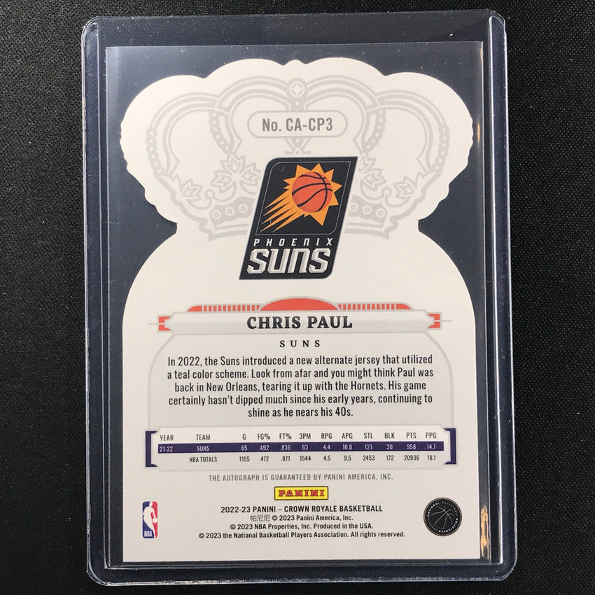 2022-23 Crown Royale Chris Paul Crown Auto Die-cut Gold 1/10
