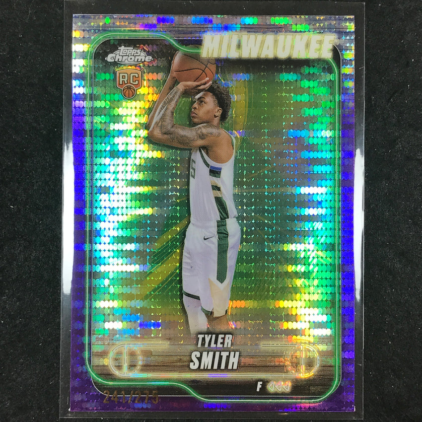 2024-25 Topps Chrome Basketball TYLER SMITH Rookie Purple Sonar 241/275 #196