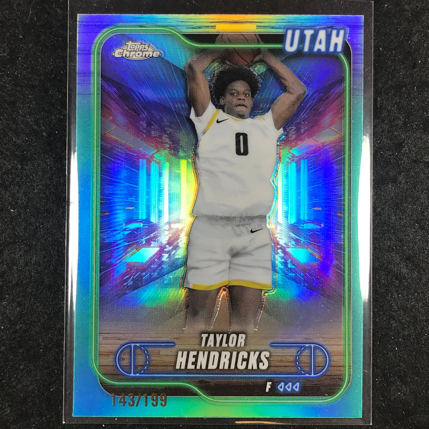 2024-25 Topps Chrome Basketball TAYLOR HENDRICKS Aqua 143/199 #31