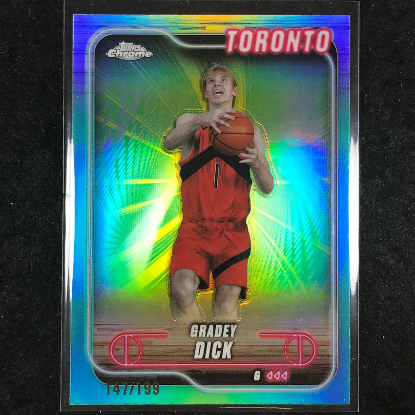 2024-25 Topps Chrome Basketball GRADEY DICK Aqua 147/199 #92