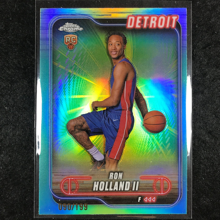 2024-25 Topps Chrome Basketball RON HOLLAND II Rookie Aqua 90/199 #133