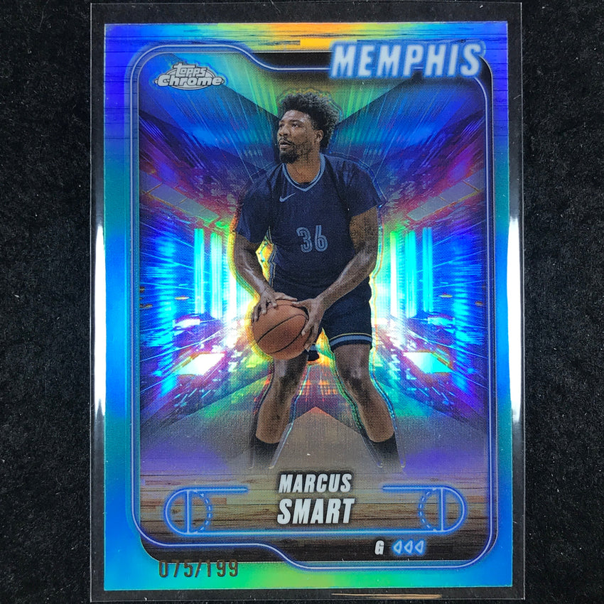 2024-25 Topps Chrome Basketball MARCUS SMART Aqua 75/199 #147