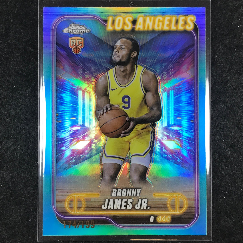 2024-25 Topps Chrome Basketball BRONNY JAMES JR. Rookie Aqua 174/199 #149