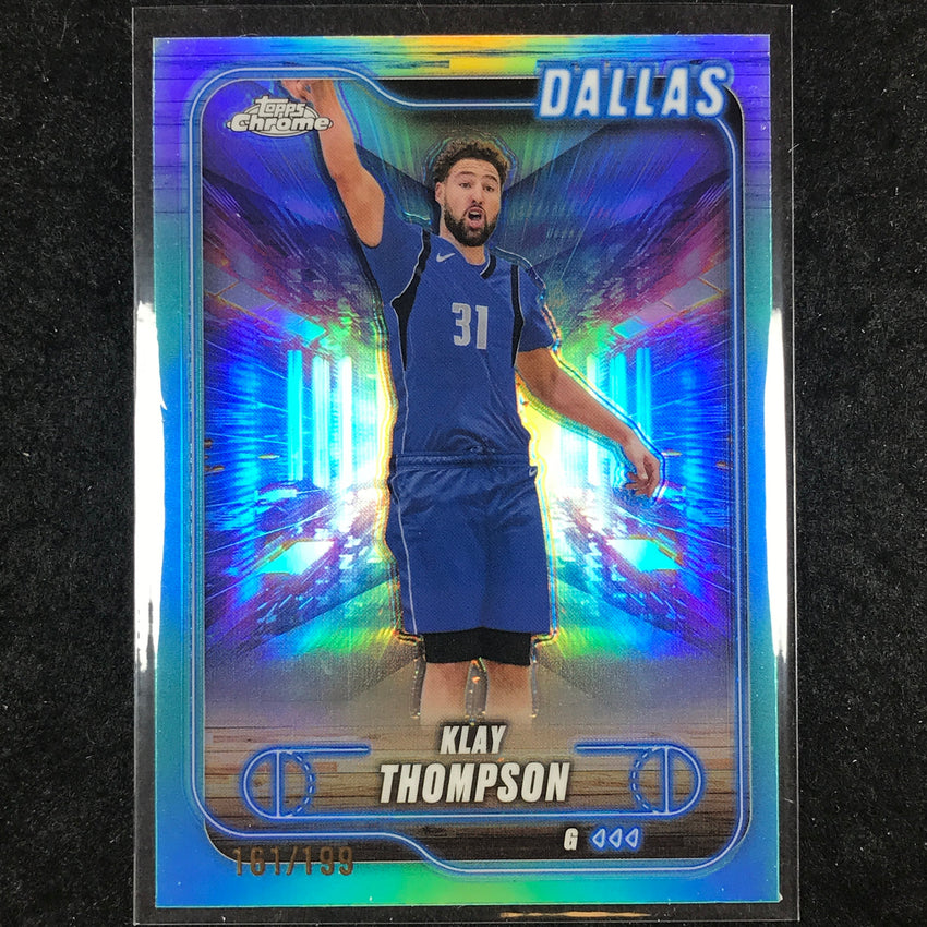 2024-25 Topps Chrome Basketball KLAY THOMPSON Aqua 161/199 #178