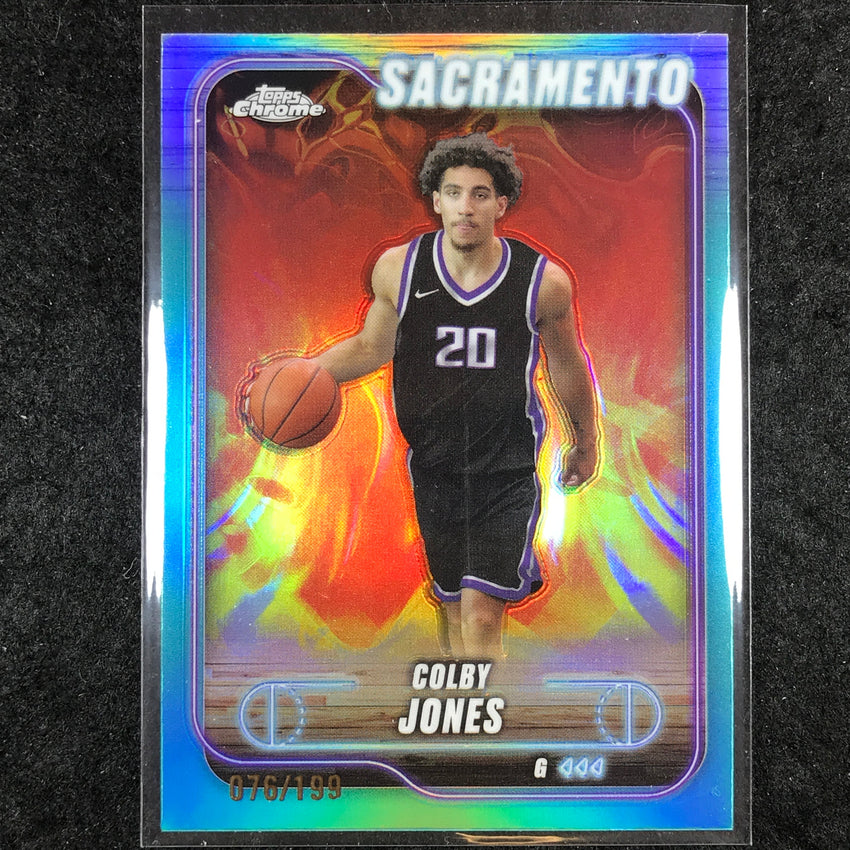 2024-25 Topps Chrome Basketball COLBY JONES Aqua 76/199 #192