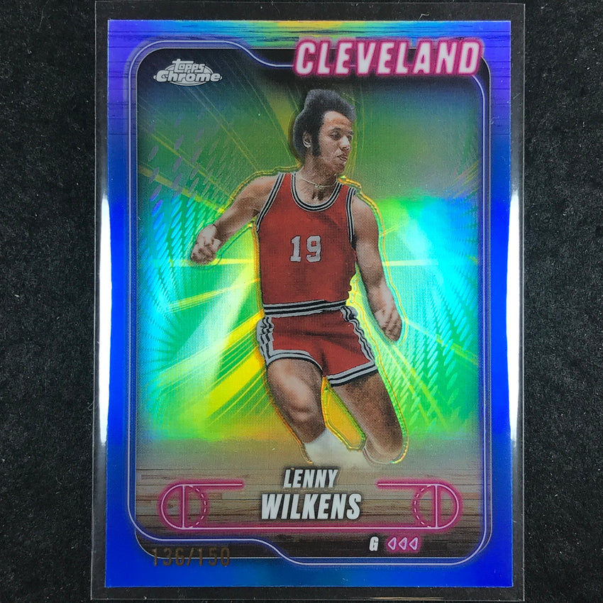 2024-25 Topps Chrome Basketball LENNY WILKENS Blue 136/150 #14