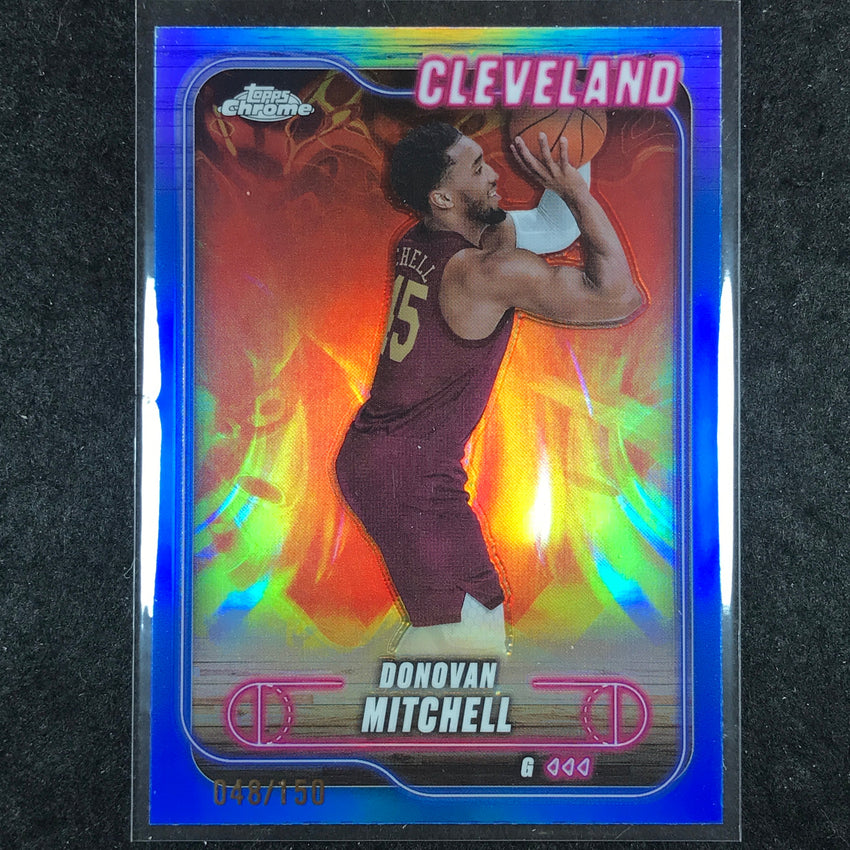 2024-25 Topps Chrome Basketball DONOVAN MITCHELL Blue 48/150 #69