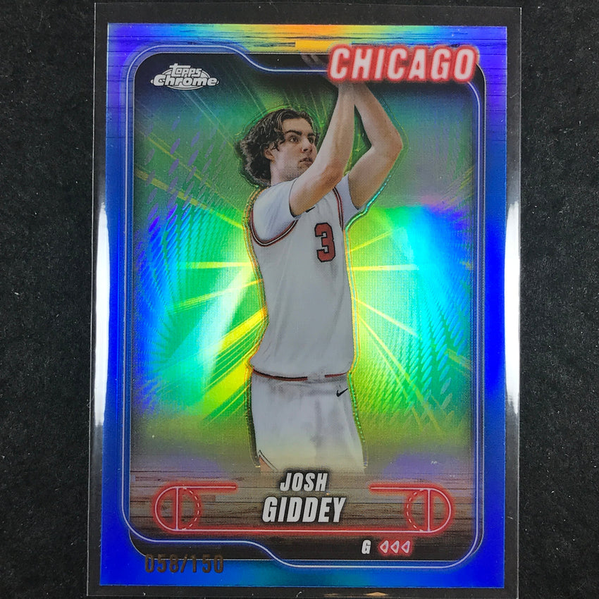 2024-25 Topps Chrome Basketball JOSH GIDDEY Blue 58/150 #76