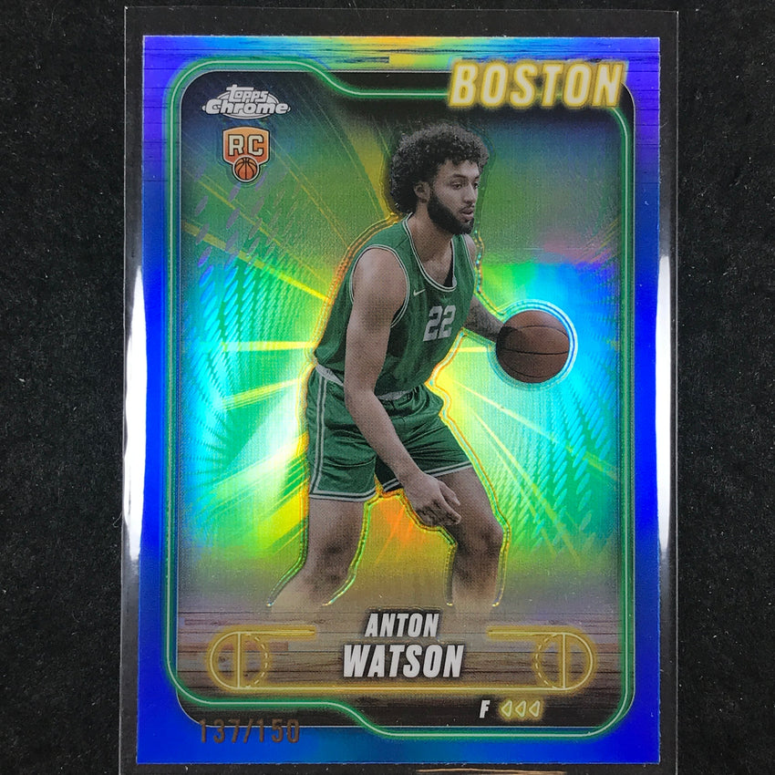 2024-25 Topps Chrome Basketball ANTON WATSON Rookie Blue 137/150 #107