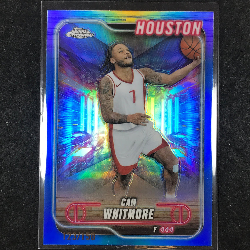 2024-25 Topps Chrome Basketball CAM WHITMORE Blue 123/150 #140