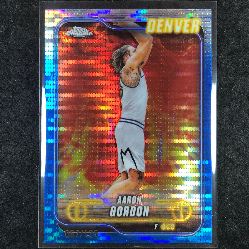 2024-25 Topps Chrome Basketball AARON GORDON Blue Sonar 67/125 #62