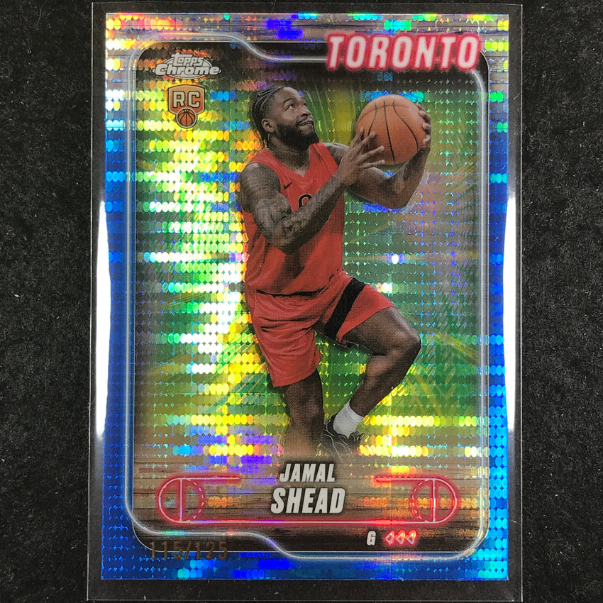 2024-25 Topps Chrome Basketball JAMAL SHEAD Rookie Blue Sonar 115/125 #174
