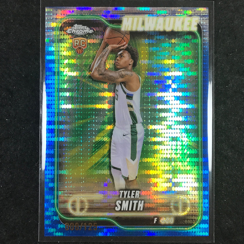 2024-25 Topps Chrome Basketball TYLER SMITH Rookie Blue Sonar 8/125 #196