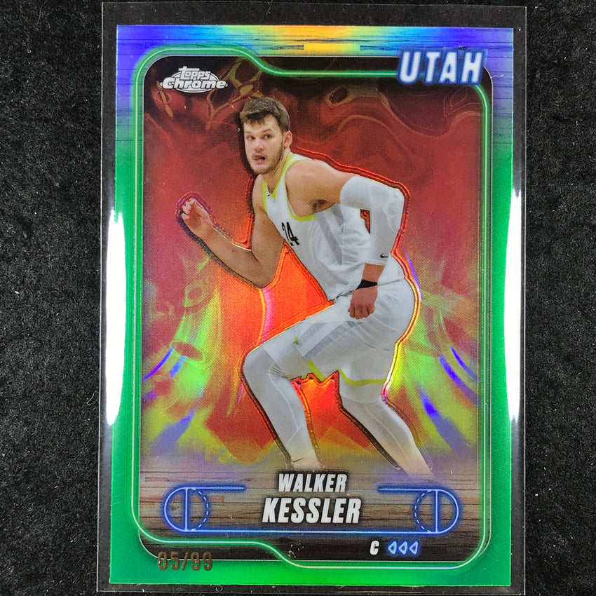 2024-25 Topps Chrome Basketball WALKER KESSLER Base Green 5/99 #66