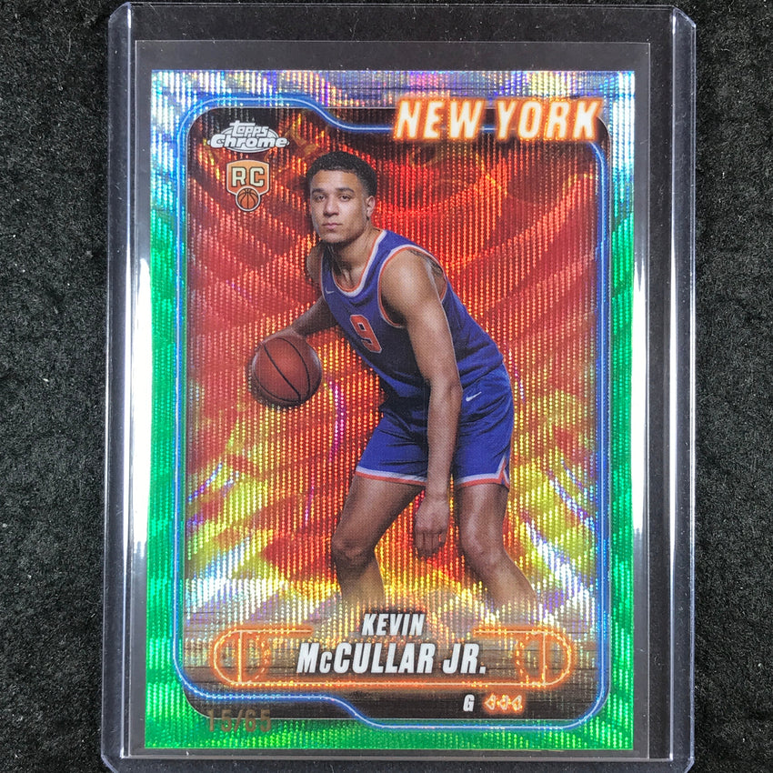 2024-25 Topps Chrome KEVIN MCCULLAR JR. Rookie Base Green Wave 15/65 #150