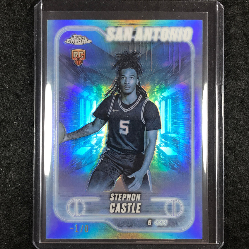 2024-25 Topps Chrome STEPHON CASTLE Rookie Base Frozenfractor -1/0 #122