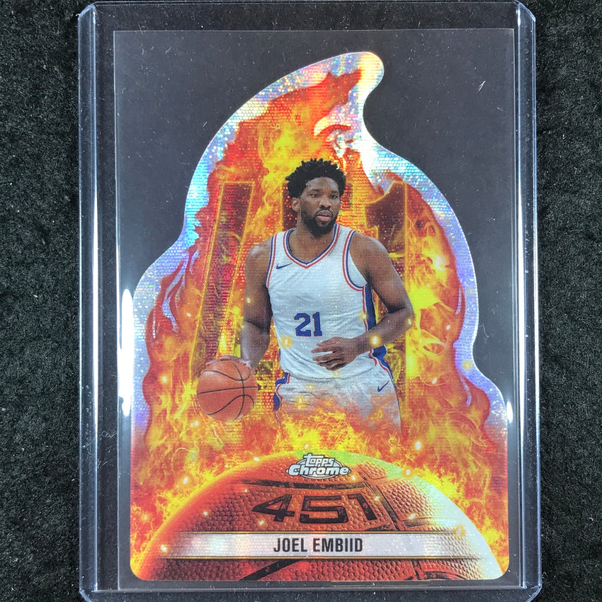 2024-25 Topps Chrome Basketball JOEL EMBIID 451 Die-Cut SSP #3