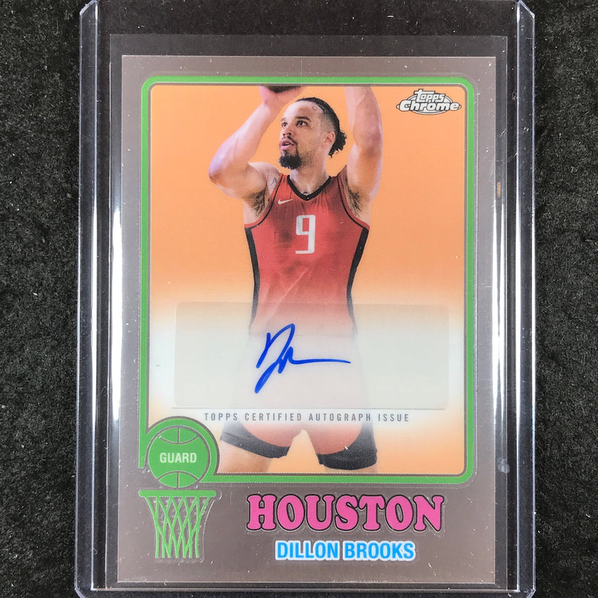 2024-25 Topps Chrome Basketball DILLON BROOKS 1973 Topps Auto Base #DB