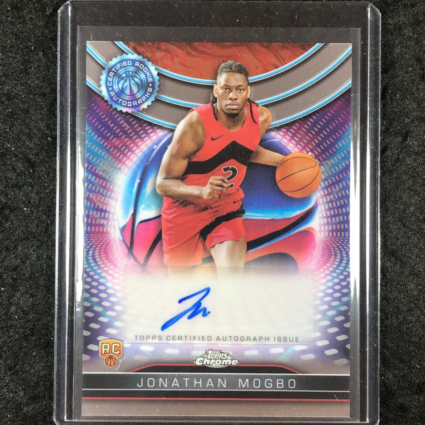 2024-25 Topps Chrome Basketball JONATHAN MOGBO Certified Rookie Auto Base #JM