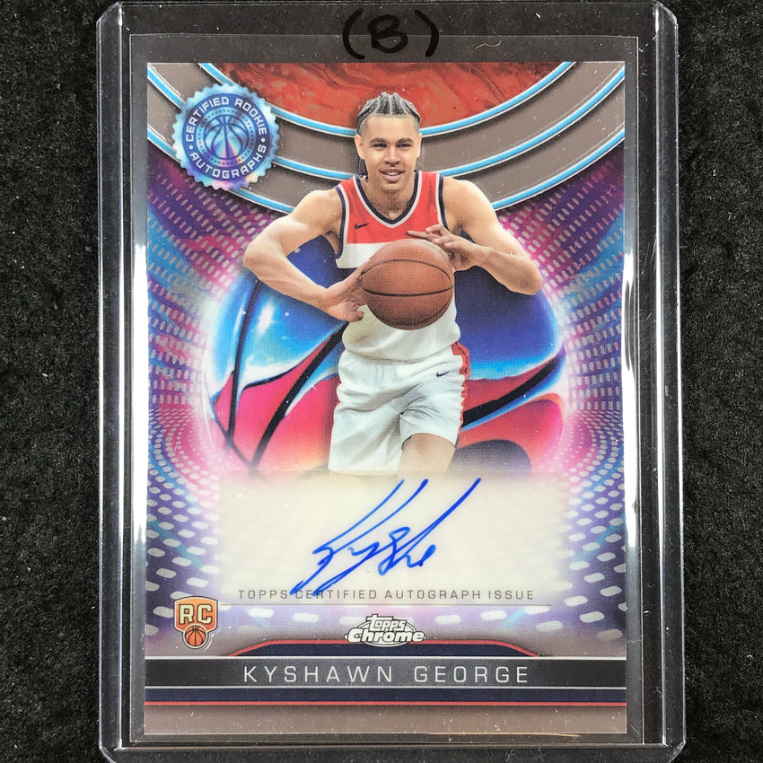 2024-25 Topps Chrome KYSHAWN GEORGE Certified Rookie Auto Base #KG (B)