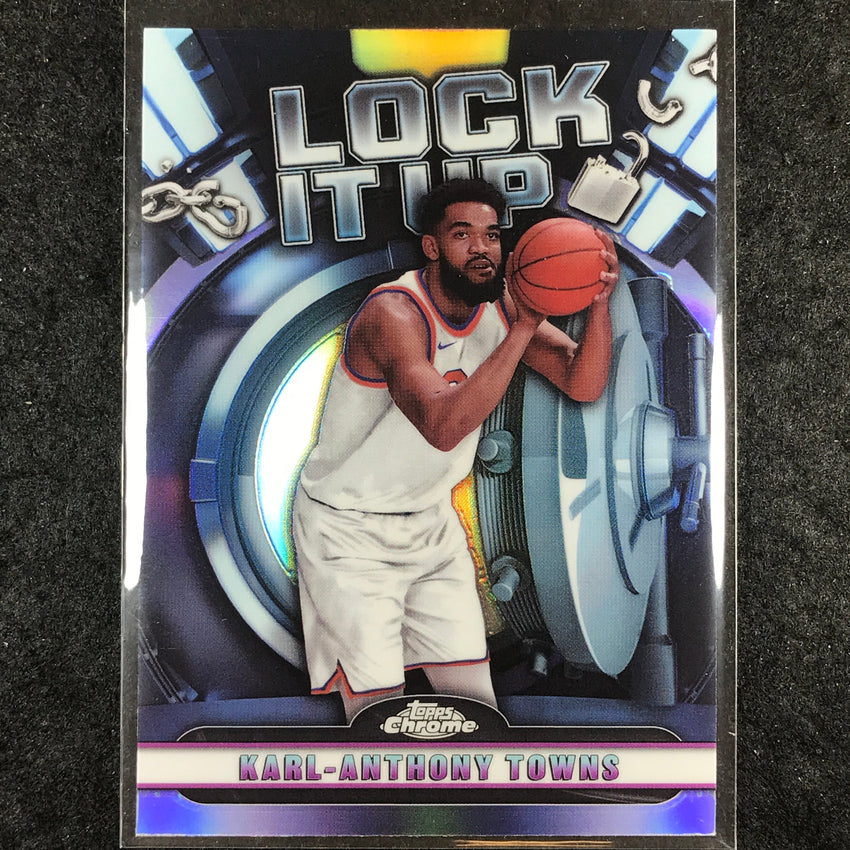 2024-25 Topps Chrome Basketball KARL-ANTHONY TOWNS Lock It Up Refractor #6