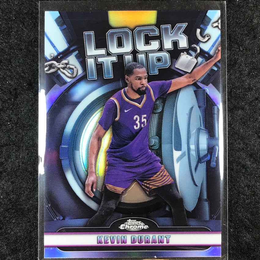 2024-25 Topps Chrome Basketball KEVIN DURANT Lock It Up Refractor #10