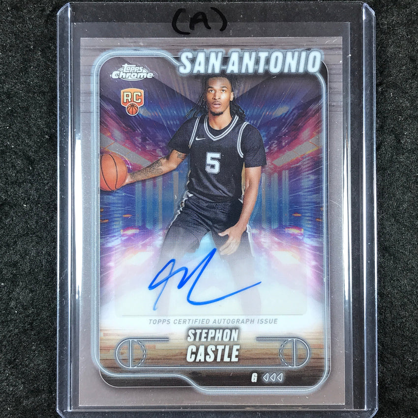 2024-25 Topps Chrome STEPHON CASTLE Topps Chrome Rookie Auto Base #SCA (A)