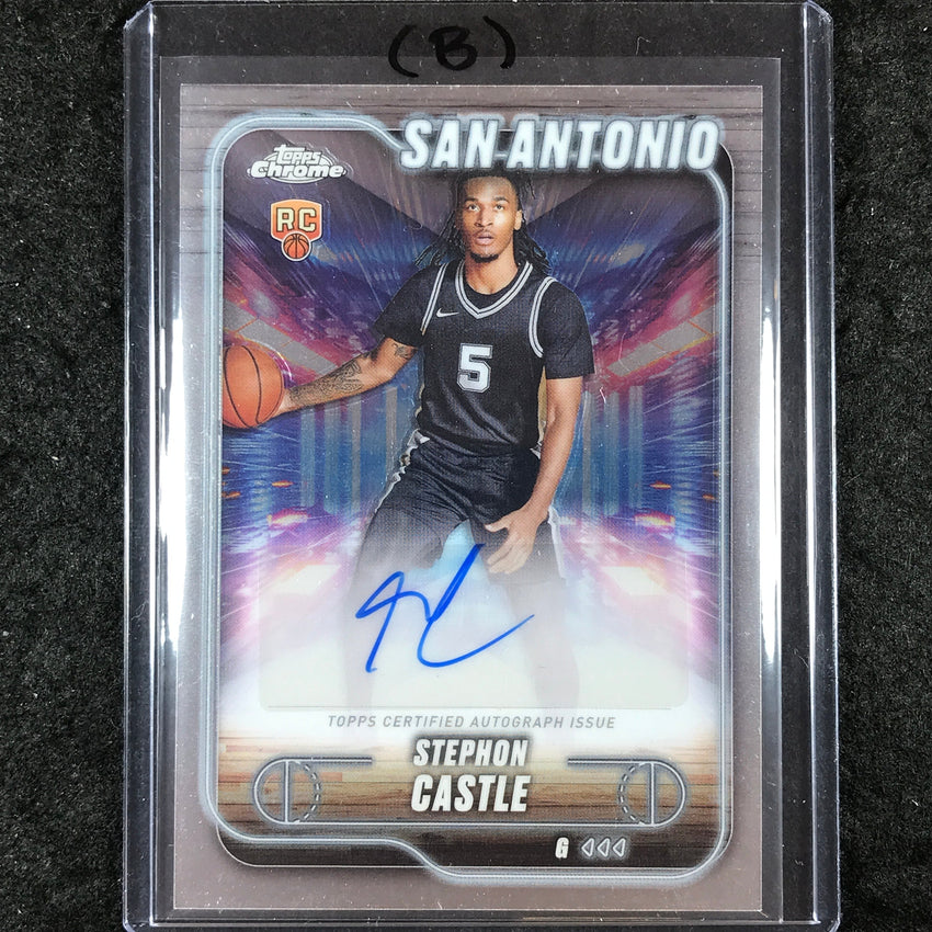 2024-25 Topps Chrome STEPHON CASTLE Topps Chrome Rookie Auto Base #SCA (B)