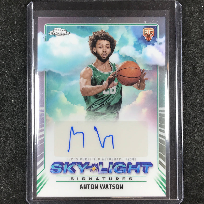 2024-25 Topps Chrome ANTON WATSON Sky-Light Signatures Rookie Auto Base #AWA