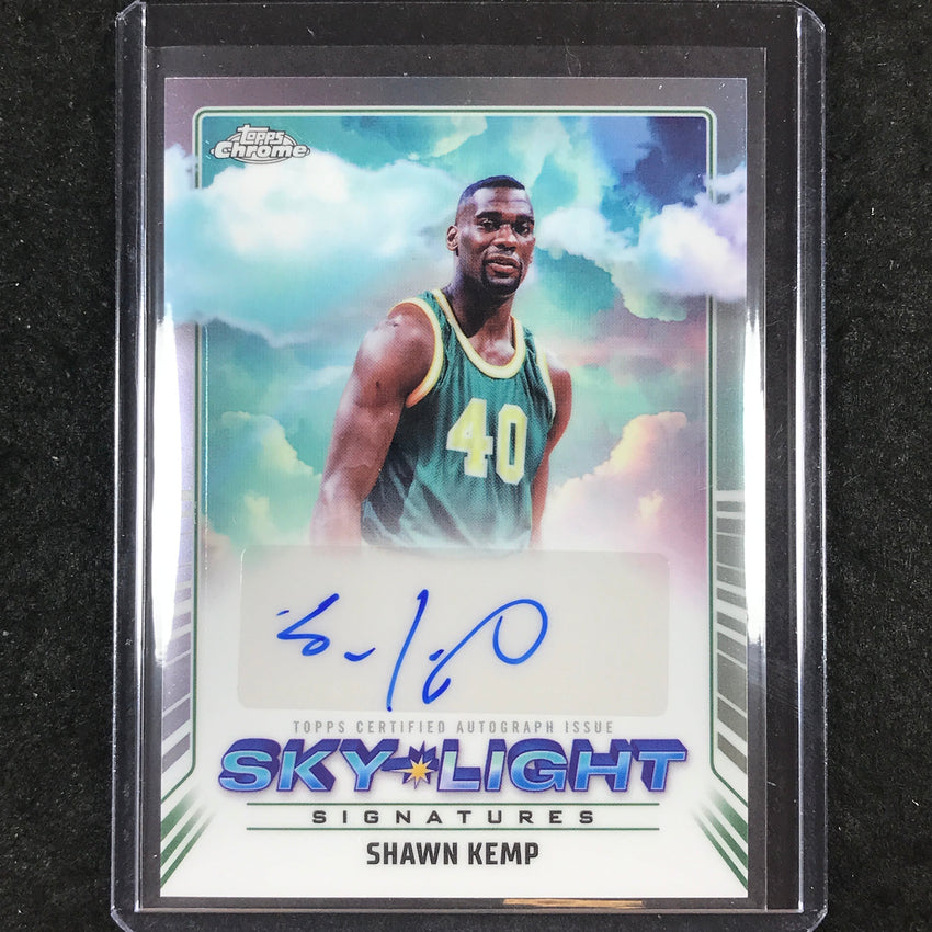 2024-25 Topps Chrome Basketball SHAWN KEMP Sky-Light Signatures Auto Base #SK
