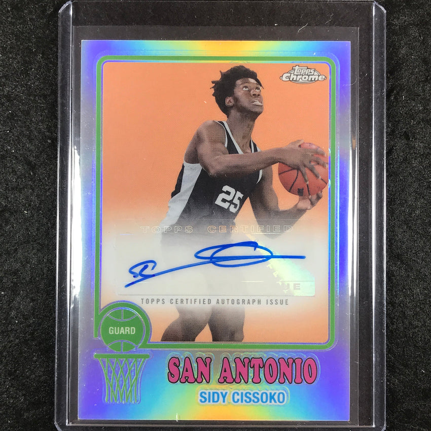 2024-25 Topps Chrome Basketball SIDY CISSOKO 1973 Topps Auto Refractor #SCI