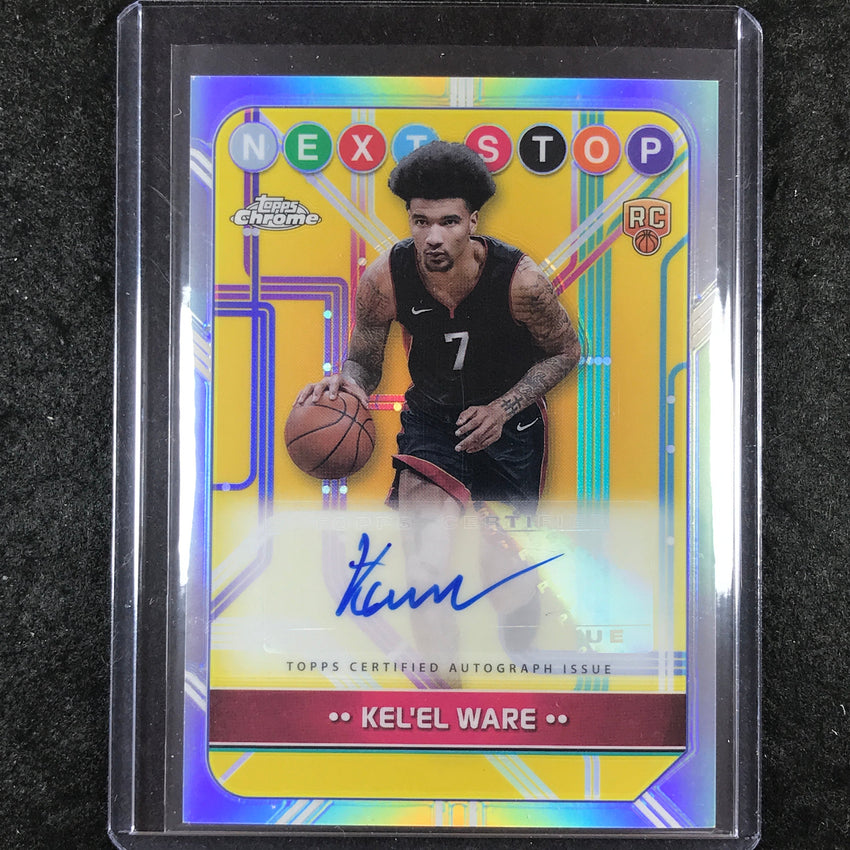 2024-25 Topps Chrome Basketball KEL'EL WARE Next Stop Rookie Auto Refractor #KW