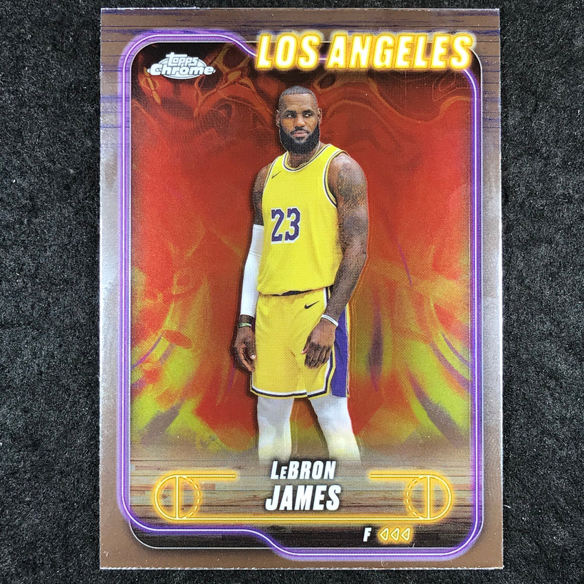2024-25 Topps Chrome Basketball LEBRON JAMES Base #22