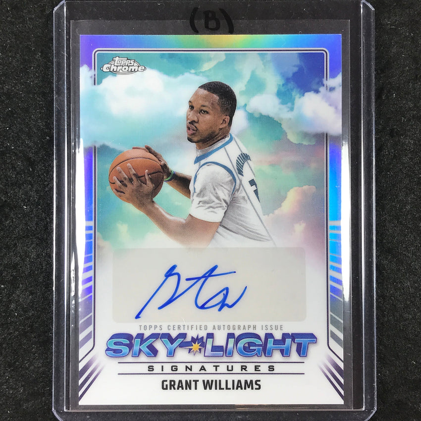 2024-25 Topps Chrome GRANT WILLIAMS Sky-Light Signatures Auto Refractor #GW (B)