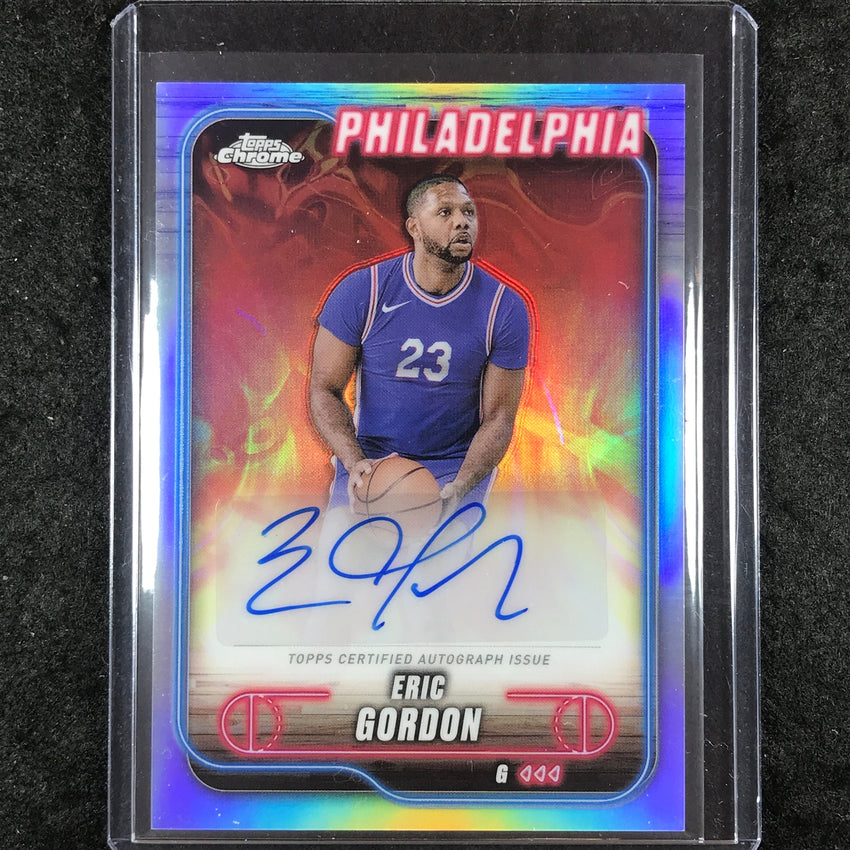2024-25 Topps Chrome Basketball ERIC GORDON Topps Chrome Auto Refractor #EG