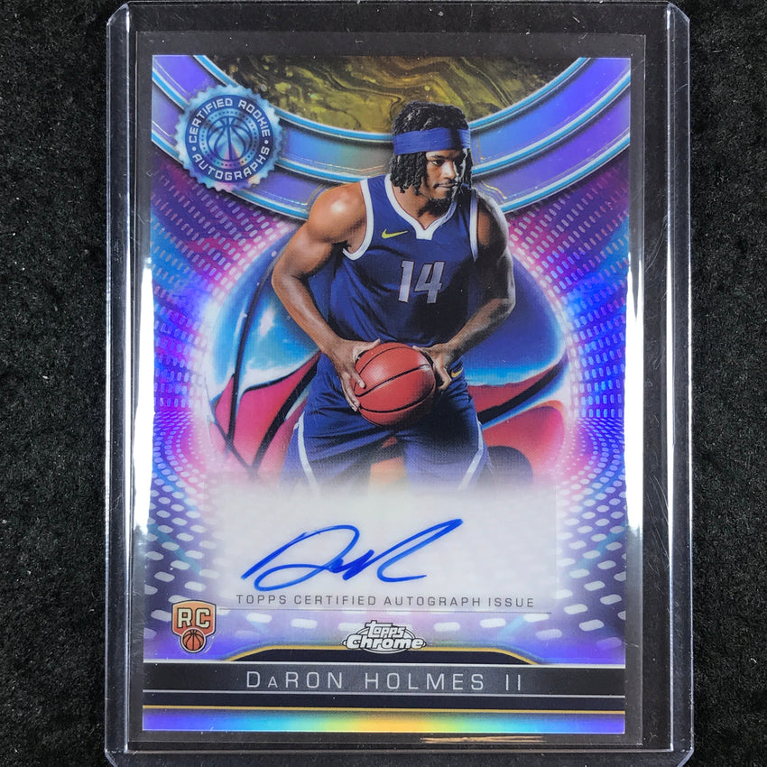 2024-25 Topps Chrome DARON HOLMES II Certified Rookie Auto Refractor #DH