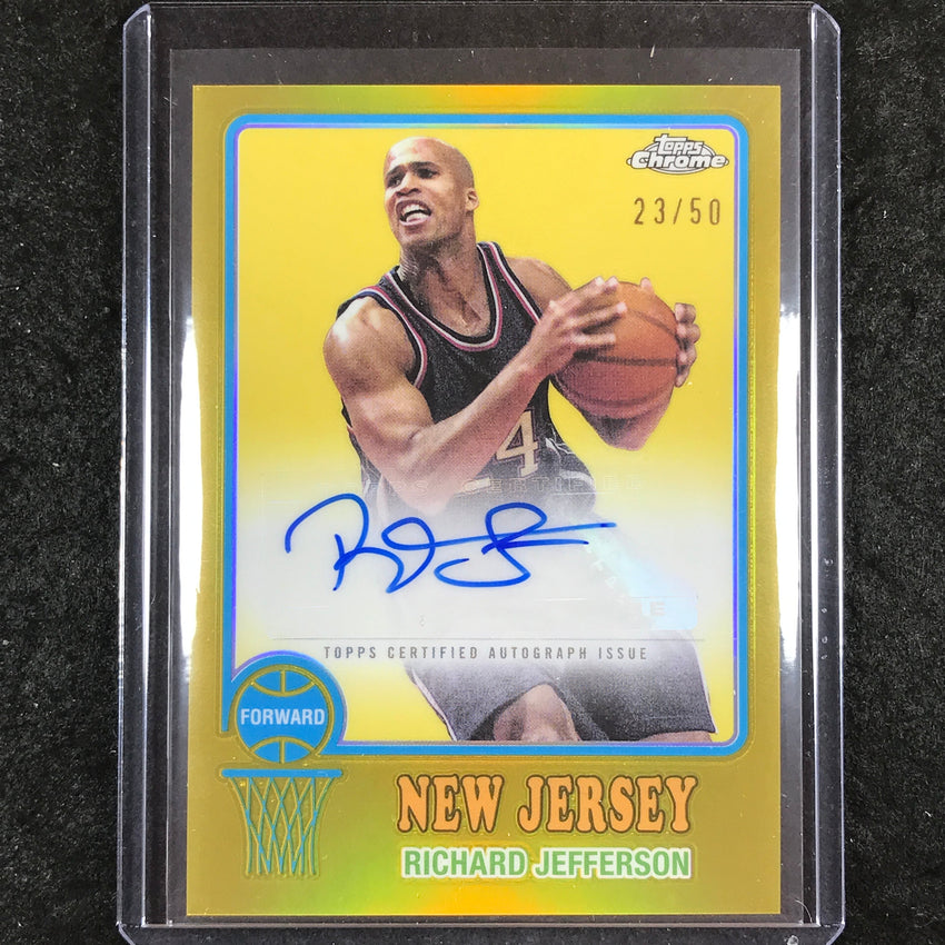 2024-25 Topps Chrome Basketball RICHARD JEFFERSON 1973 Topps Auto Gold 23/50