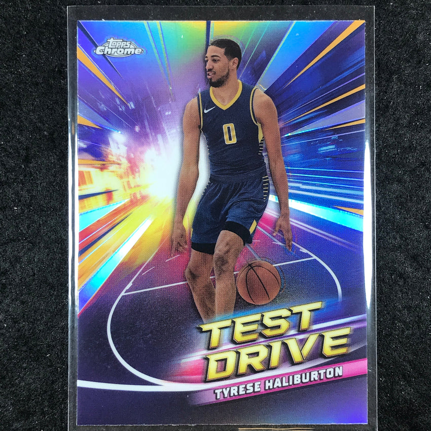 2024-25 Topps Chrome Basketball TYRESE HALIBURTON Test Drive Refractor #11