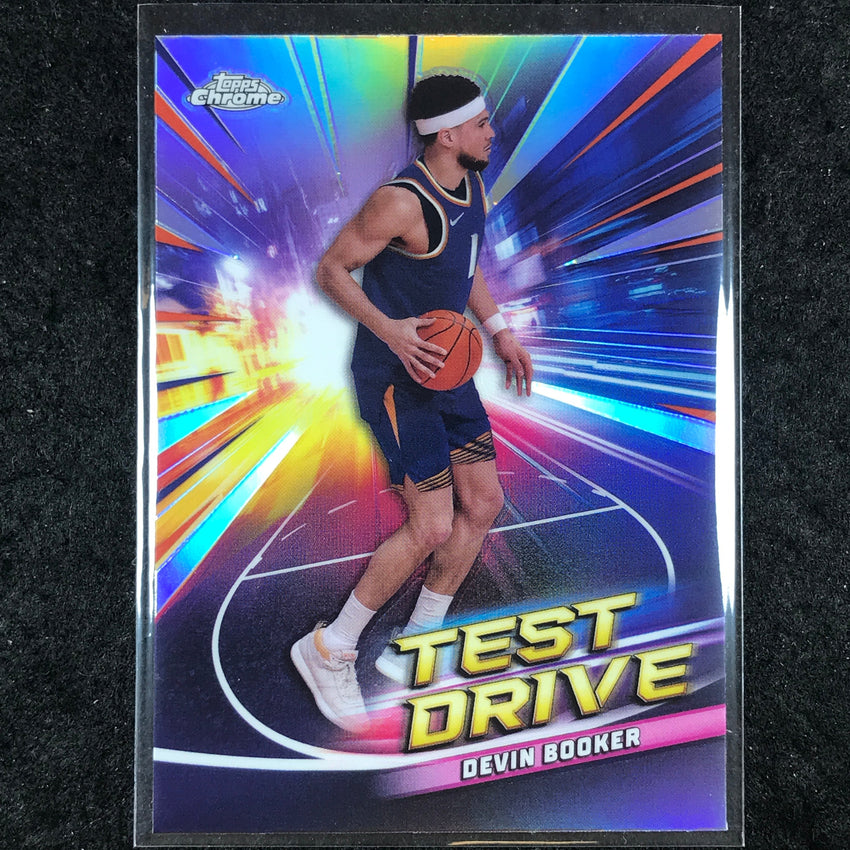 2024-25 Topps Chrome Basketball DEVIN BOOKER Test Drive Refractor #18