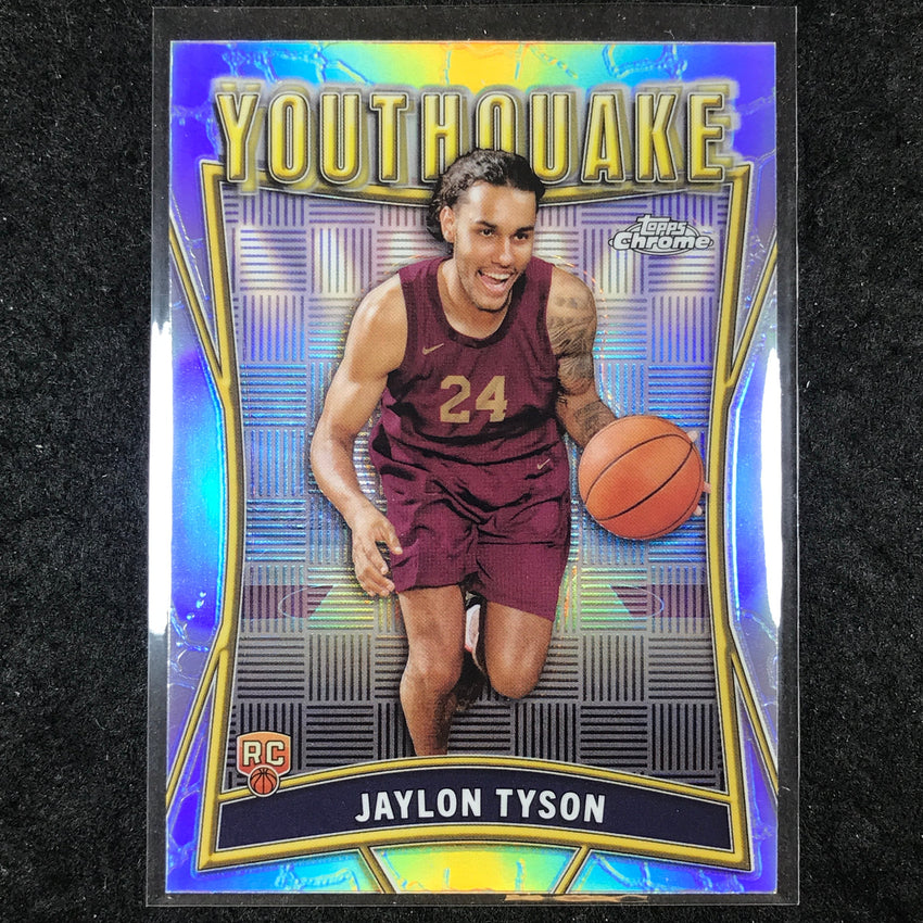 2024-25 Topps Chrome Basketball JAYLON TYSON Youthquake Rookie Refractor #13