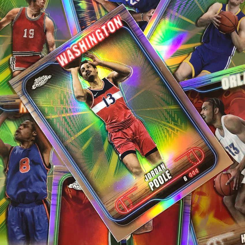 2024-25 Topps Chrome Basketball JORDAN POOLE Base Refractor #8