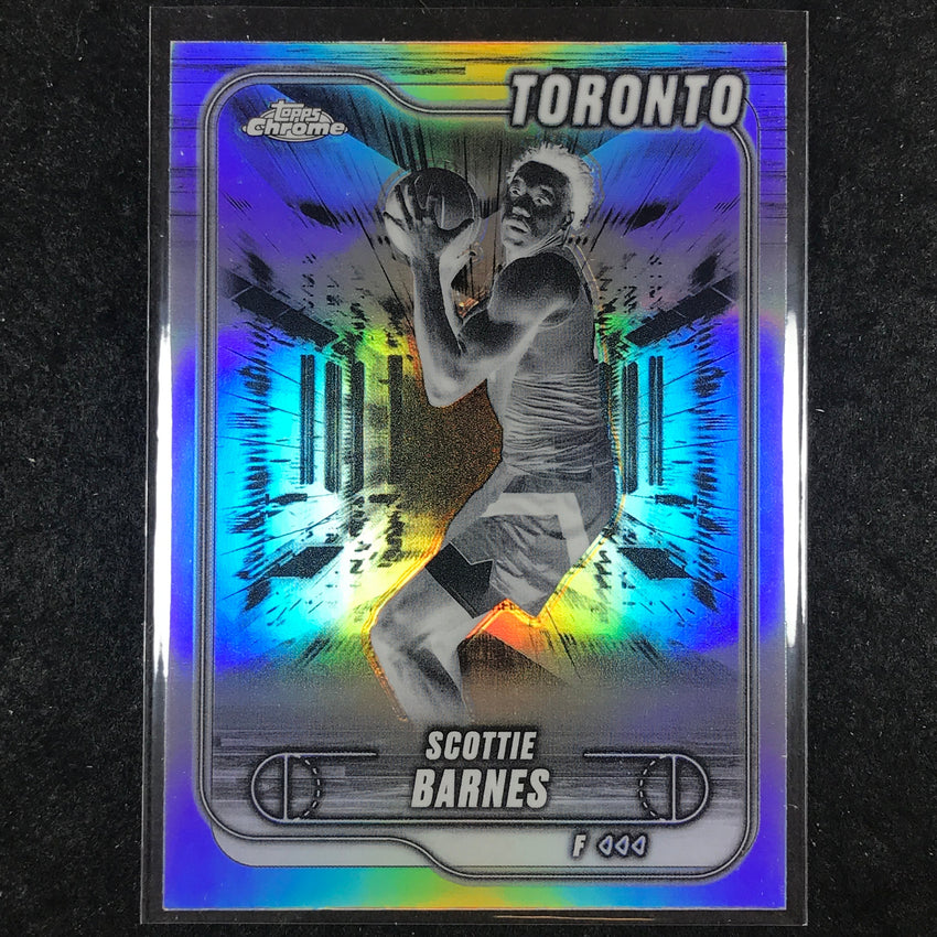 2024-25 Topps Chrome Basketball SCOTTIE BARNES Negative Refractor #89