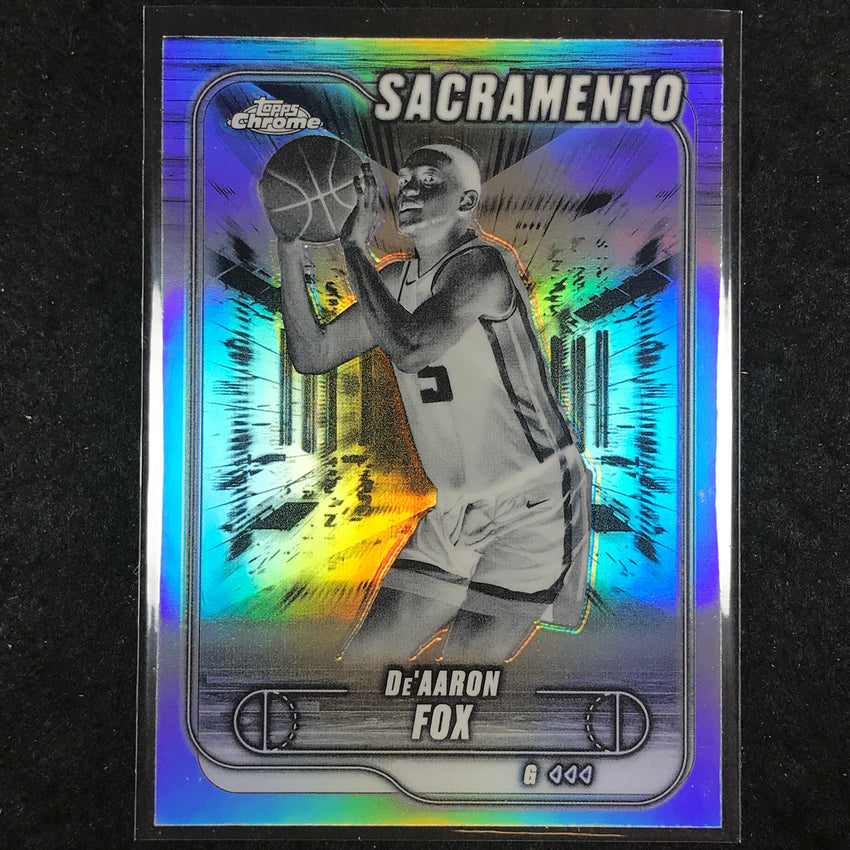 2024-25 Topps Chrome Basketball DE'AARON FOX Negative Refractor #109