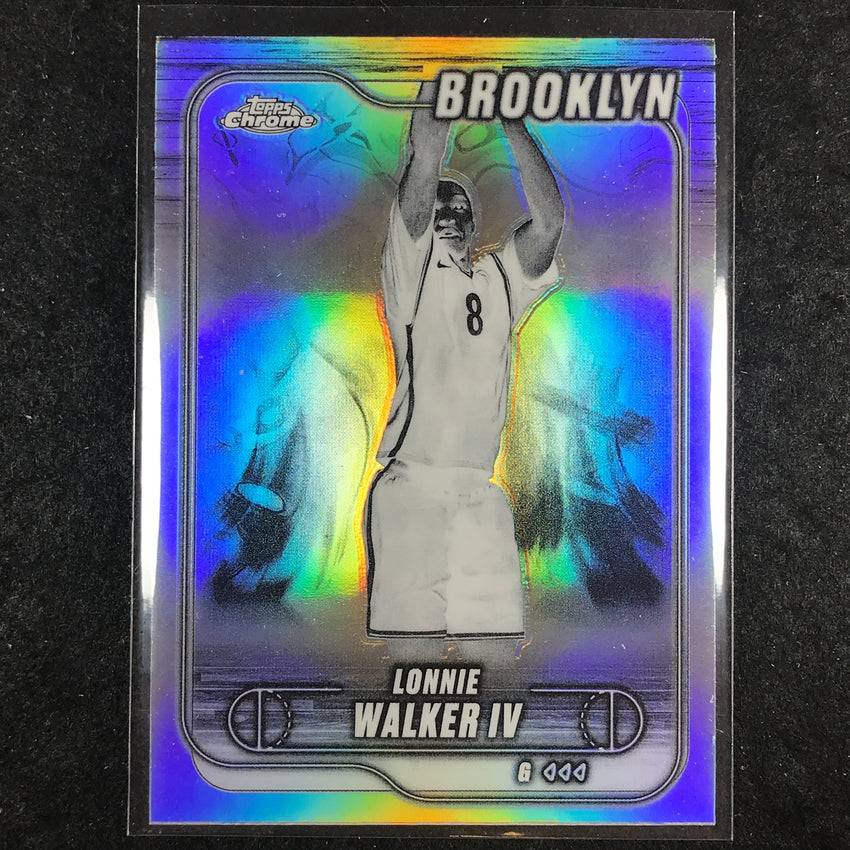 2024-25 Topps Chrome Basketball LONNIE WALKER IV Negative Refractor #180
