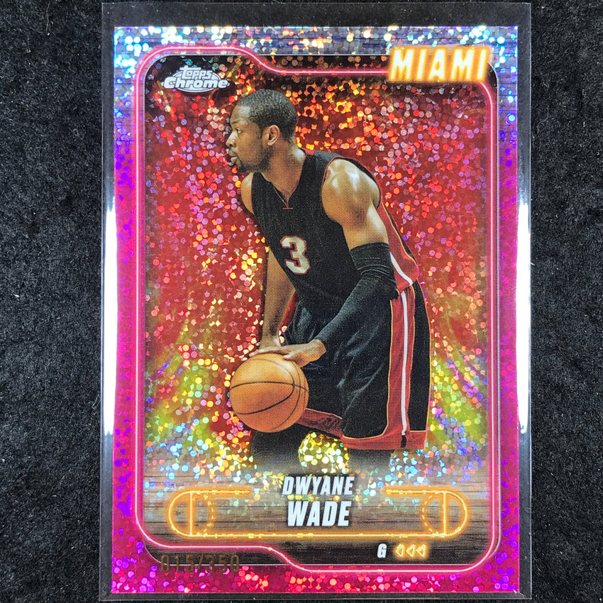 2024-25 Topps Chrome Basketball DWYANE WADE Magenta Speckle 15/350 #13