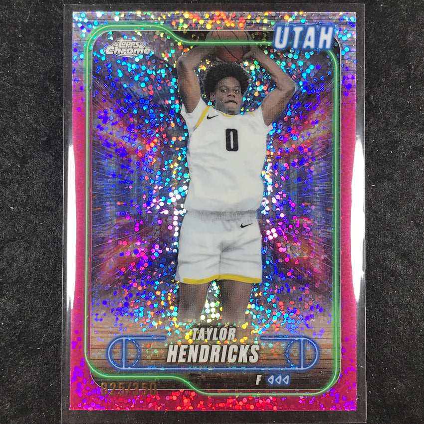 2024-25 Topps Chrome Basketball TAYLOR HENDRICKS Magenta Speckle 25/350 #31